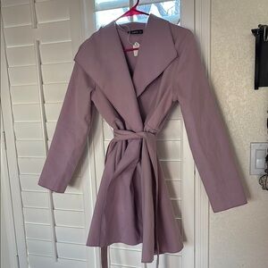 Lavender Belted Coat